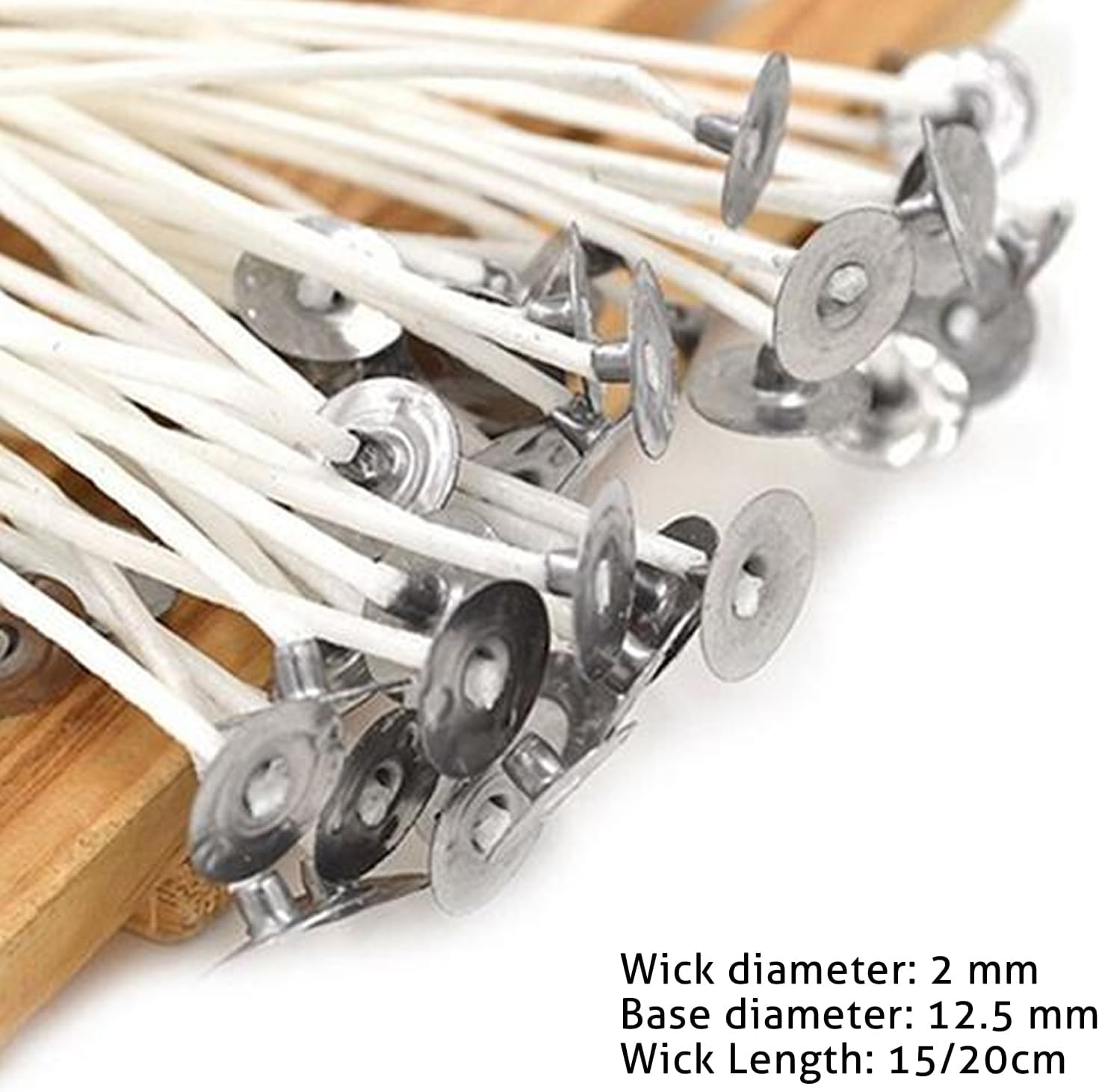 Candle Wicks 100PCS Candle Wick Centering Device for Soy Beeswax Candle Making and Candle DIY image number 3