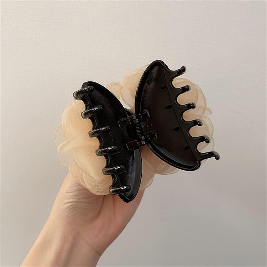 Crystal Hair Accessories,Clips Hairpins,Clip Plate,French Temperament Hairpin Back Heads Grasping Clip Ins Wind Hairpin Female (Color : B) image number 3