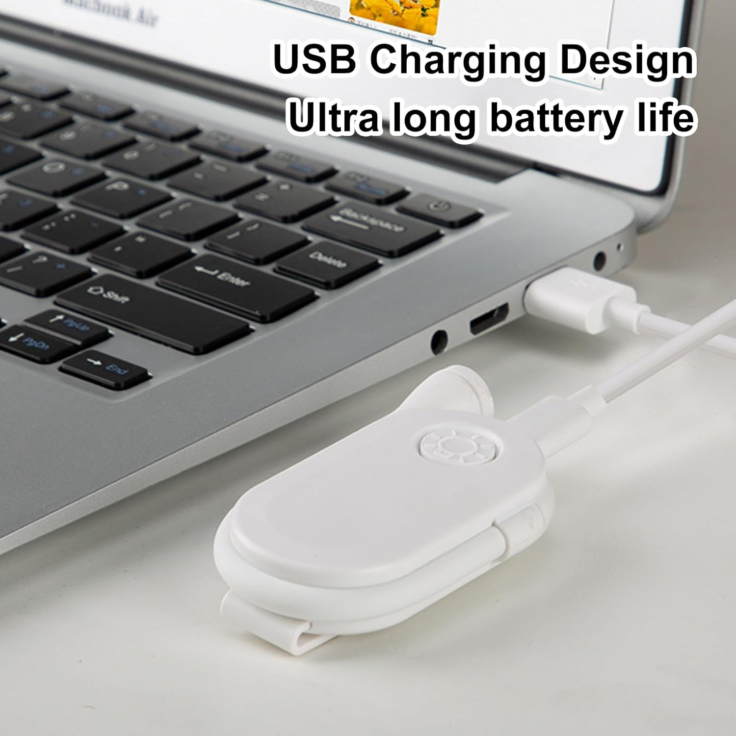 Reading Lamp Book Clamp, LED Book Lamp, USB Rechargeable Clamp Lamp with 3 Colour Temperature Modes, 360&deg; Rotatable, Adjustable Brightness, Book Reading Light for Night Reading in Bed, Gift for Book image number 1