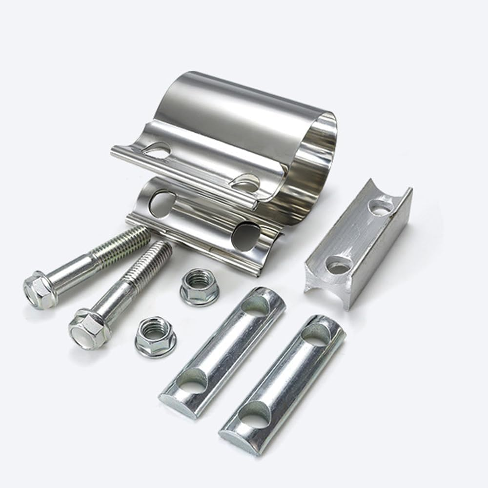 Exhaust Clamp 2 Inch, 75Mm Butt Joint Band Exhaust Clamps 304 Stainless Steel image number 4