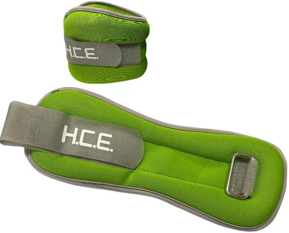 Ankle Arm Wrist Weights Straps by HCE - Fully Adjustable Fixed Weight for Arm, Hand & Leg - Best for Walking, Jogging, Gymnastics, Crossfit, Cardio Training, Aerobics Exercise (1KG to 4KG) - 2Kg(1Kgx2) image number 4