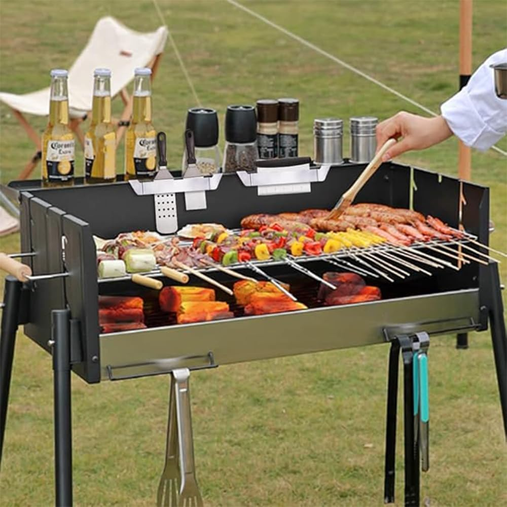 3 Pcs Stainless Steel Baking Pan Spatula Hanging Racks, Grill Barbecue Tool Rack, Spatula Holders, Outdoor Camping Picnic BBQ Grill Essentials, Suitable for Camp Chef, Blackstone, Royal Gourmet image number 6