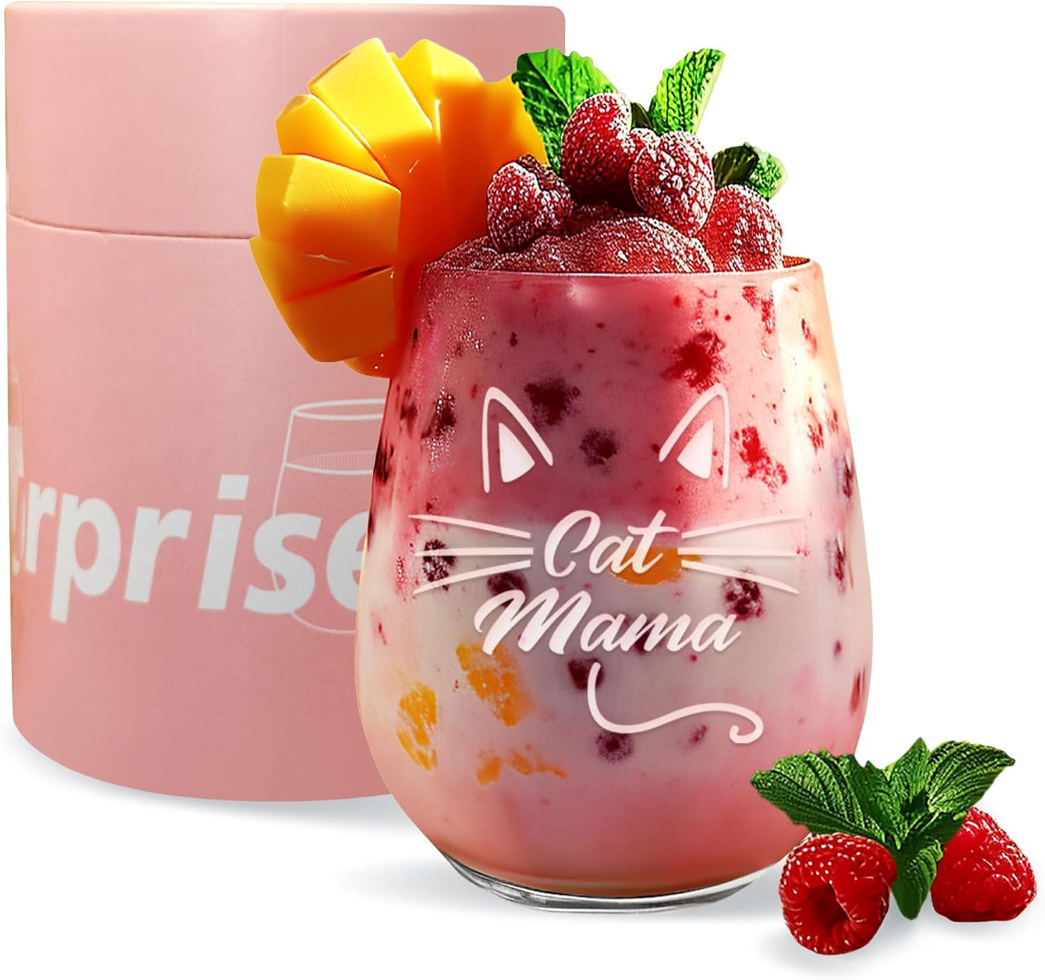 SHENDONG Chance Made Us Colleagues Stemless Wine Glass,15Oz Iridescent Glass Cup, Coworker BFF Present for Coworkers Going Away Employees Leaving,Farewell Retirement Party, Birthday Christmas Prisent