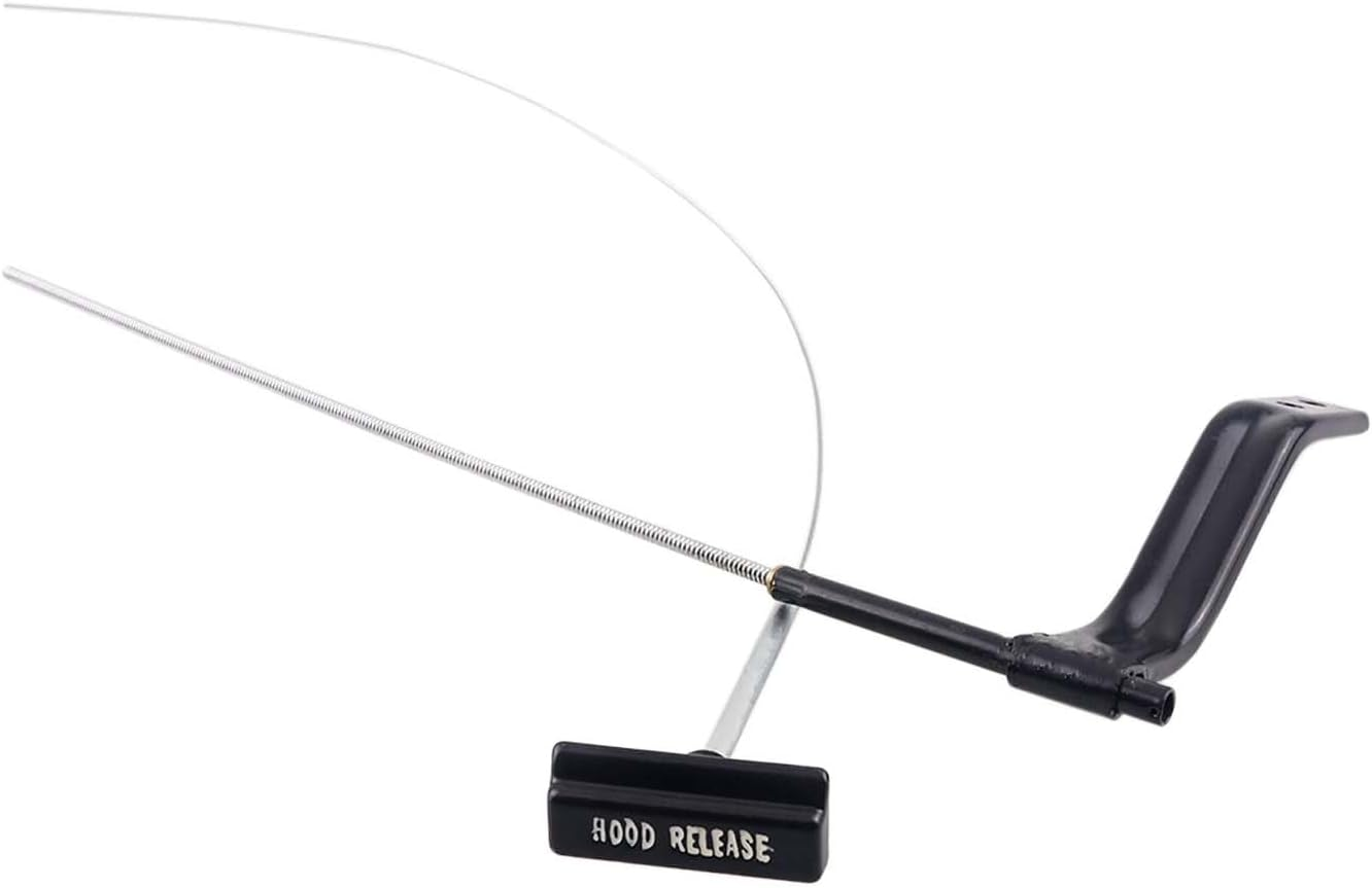 OLIMPOCICLI Hood Release Cable Assembly with Handle Fits for 1968-1976 C3 Corvette - Iron Wire