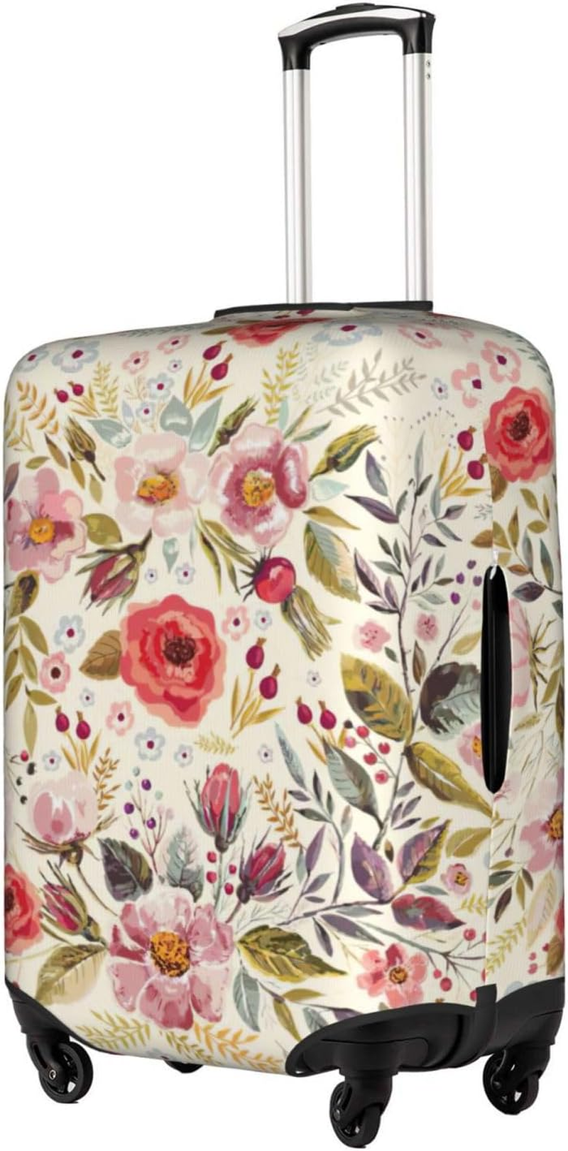Odddot Rustic Rose Flower Print Travel Luggage Cover,Suitcase Protector Cover, Washable Baggage Covers,For 18-32 Inch Luggage, Rustic Rose Flower, Large image number 5