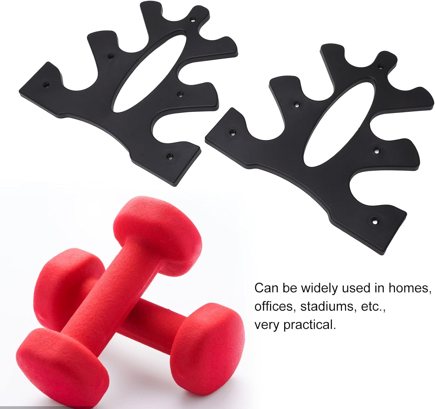 Dumbbell Rack, 3 Tier Compact Dumbbell Rack Stand, Tripod Dumbbell Storage Rack, Weight Rack, Weight Stand Holder for Home Gym, 20Kg Weight Capacity, Easy Assembly