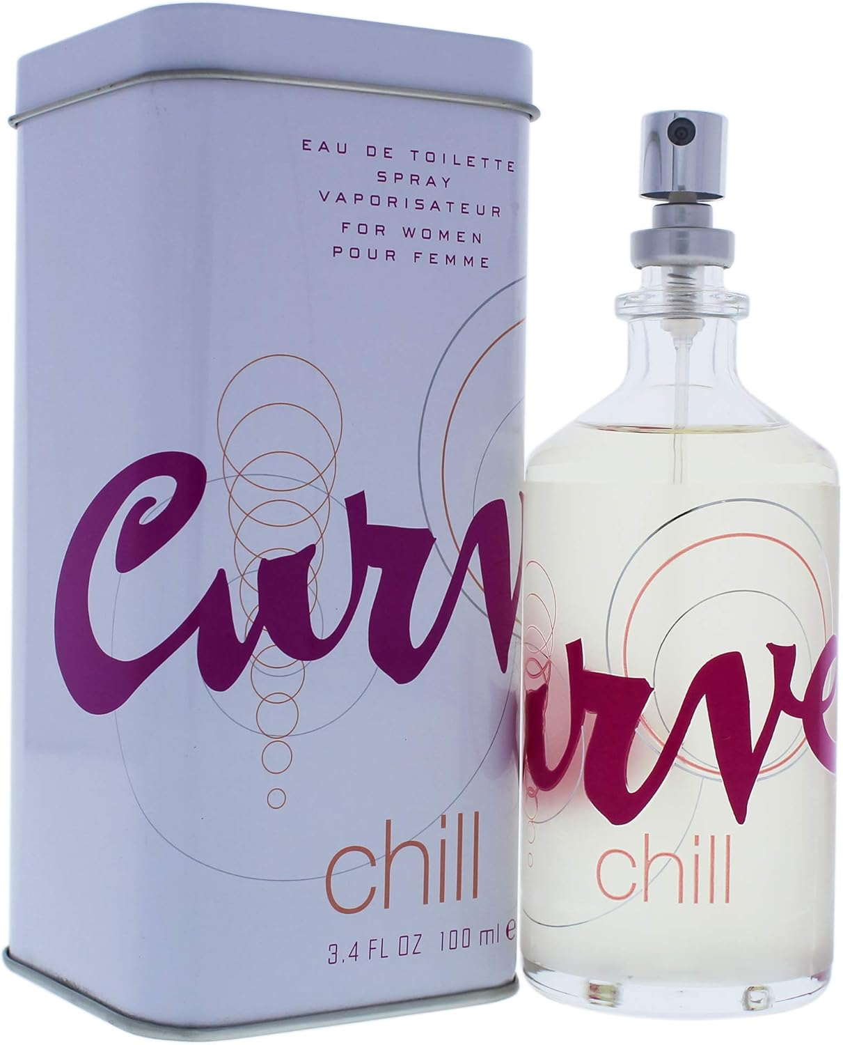 Geoffrey Beene Liz Claiborne Curve Chill Eau De Toilette Spray for Women, 100Ml
