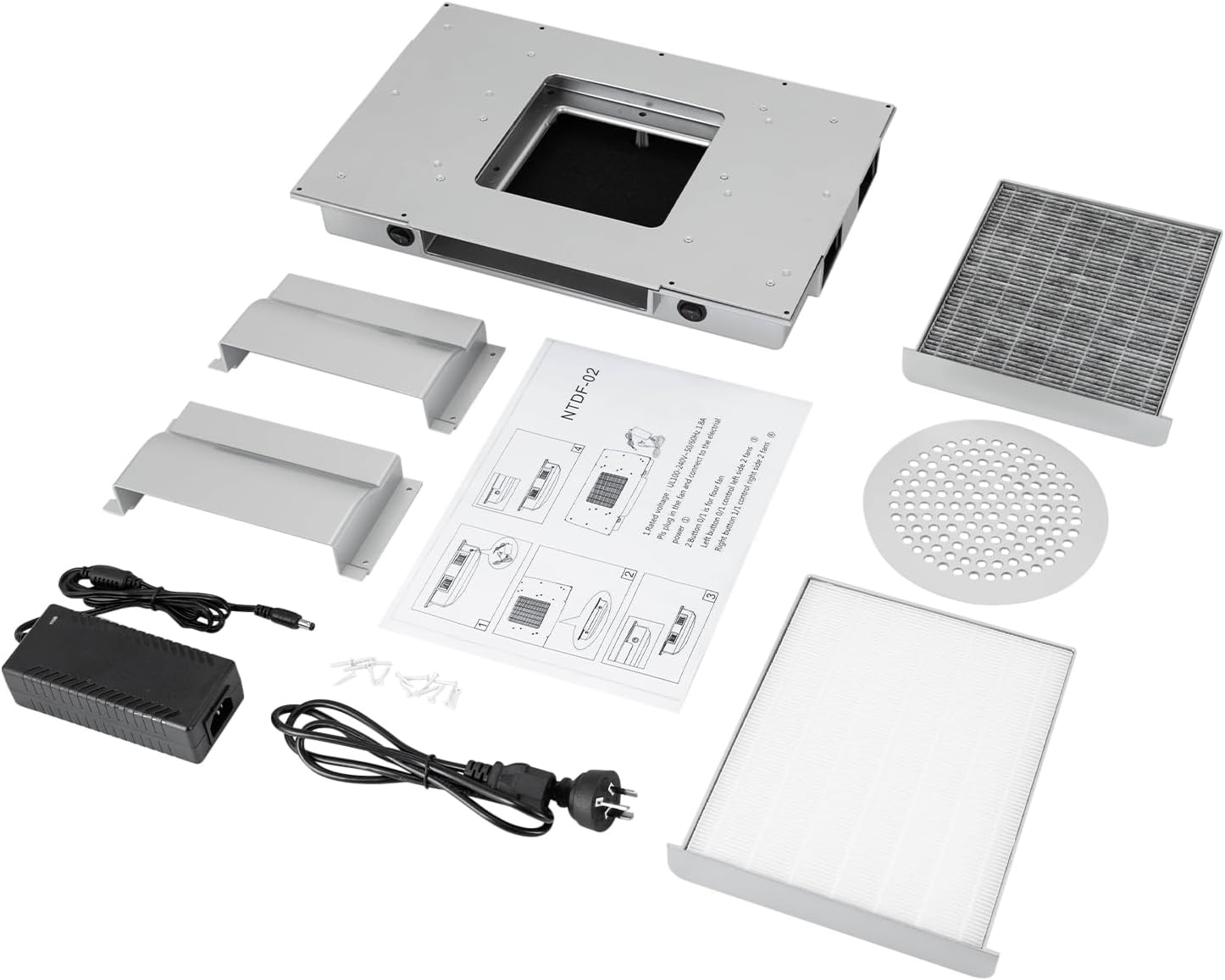 100W Nail Dust Collector, Professional Extractor Vacuum Nail Dust Collector, Dust Collector for Nail Polishing image number 3