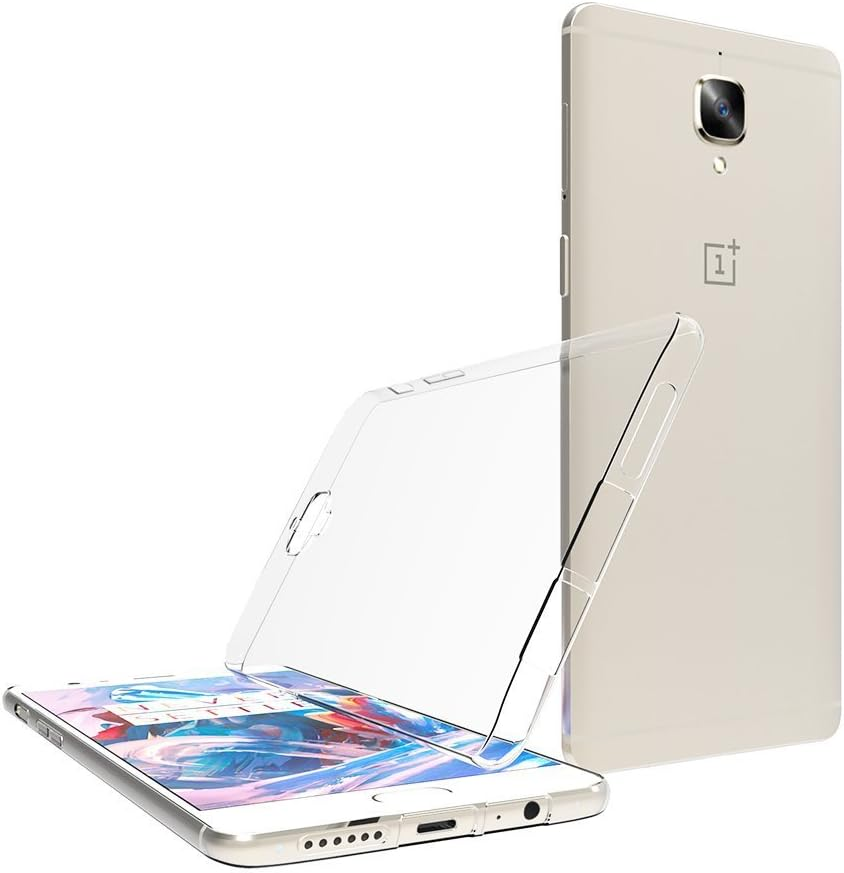 Case for Oneplus 3 / Oneplus 3T (5.5 Inch) Maijin Soft TPU Rubber Gel Bumper Transparent Back Cover