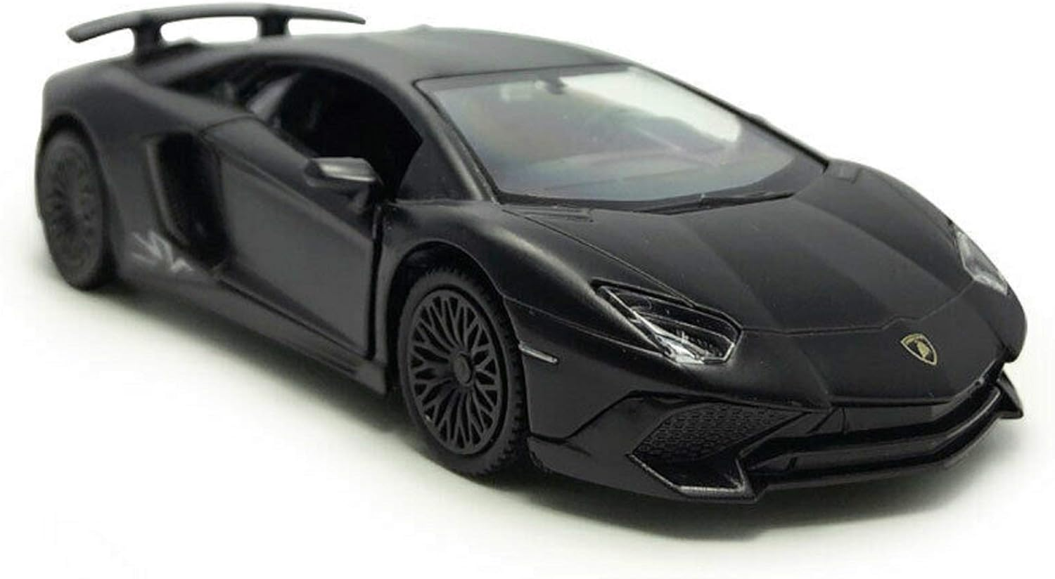 Lamborghini Matt Black Aventador LP 700-4 1:38 5" Pull Back Diecast Car image number 2
