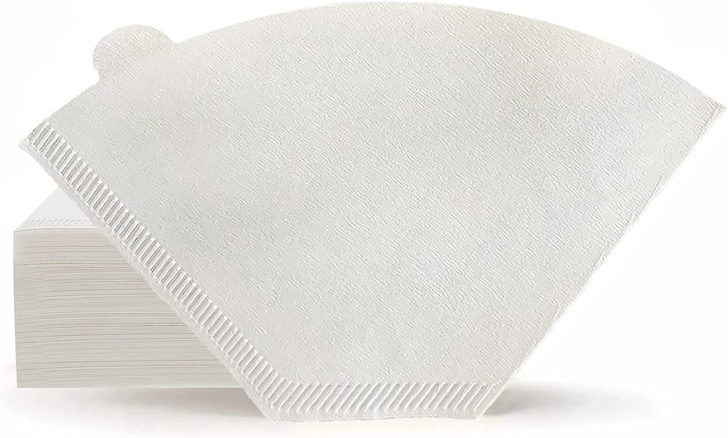 Disposable Coffee Paper Filters for Coffee Maker, 100 Pcs Cone Replacement Filter Natural Unbleached Original Wooden Drip Paper Suitable for Coffee Machines and Coffee Cones (#4,100 PCS) (White) image number 5