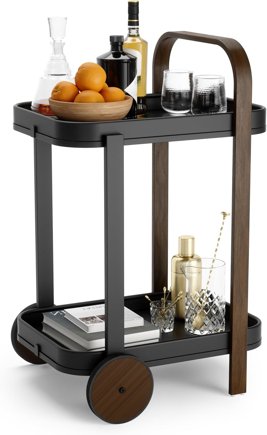 Bellwood Bar/Serving CART BLK/WAL