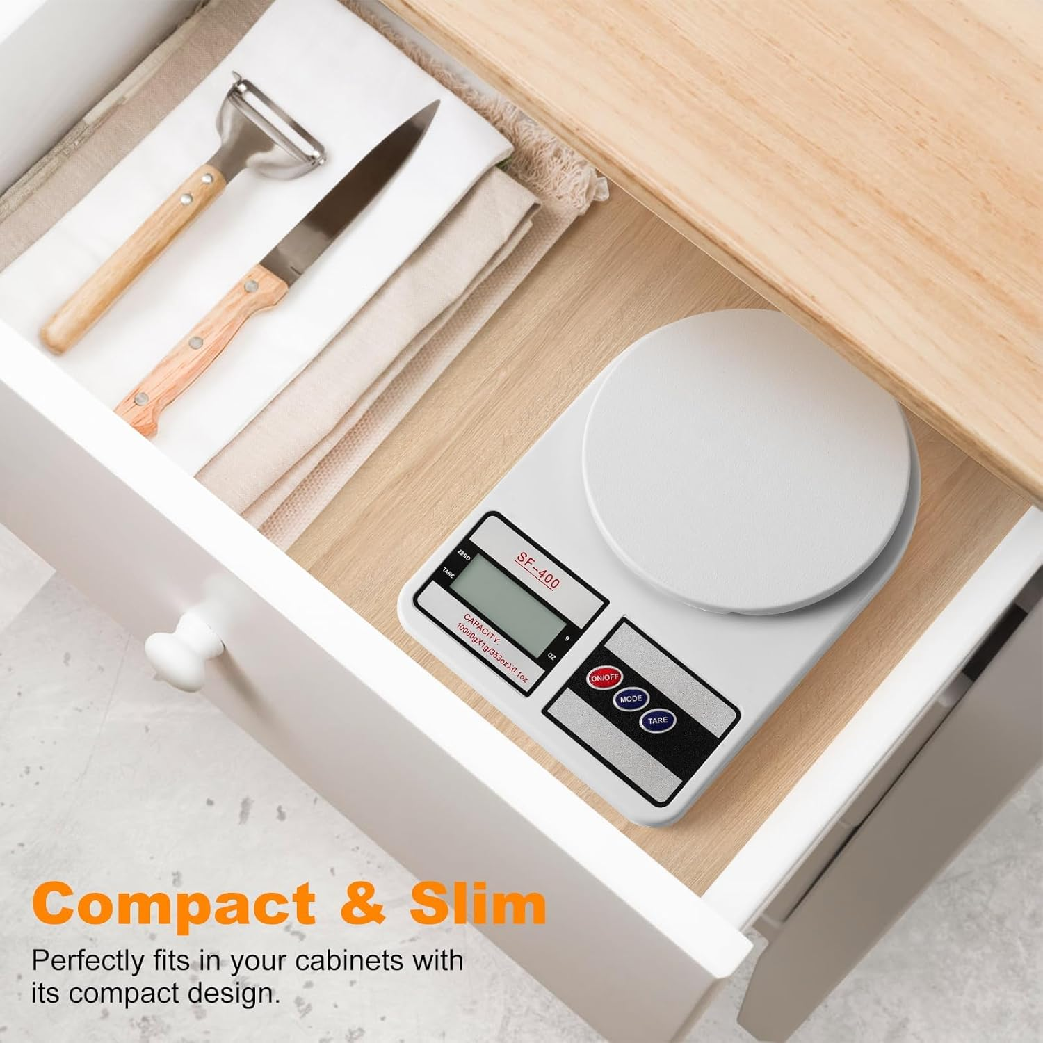 Digital Kitchen Scale 22Lb/10Kg Capacity, Stainless Steel Food Scale with Oz/G Units | Replaceable Battery Power | Ideal for Meal Prep, Cooking, Baking image number 4