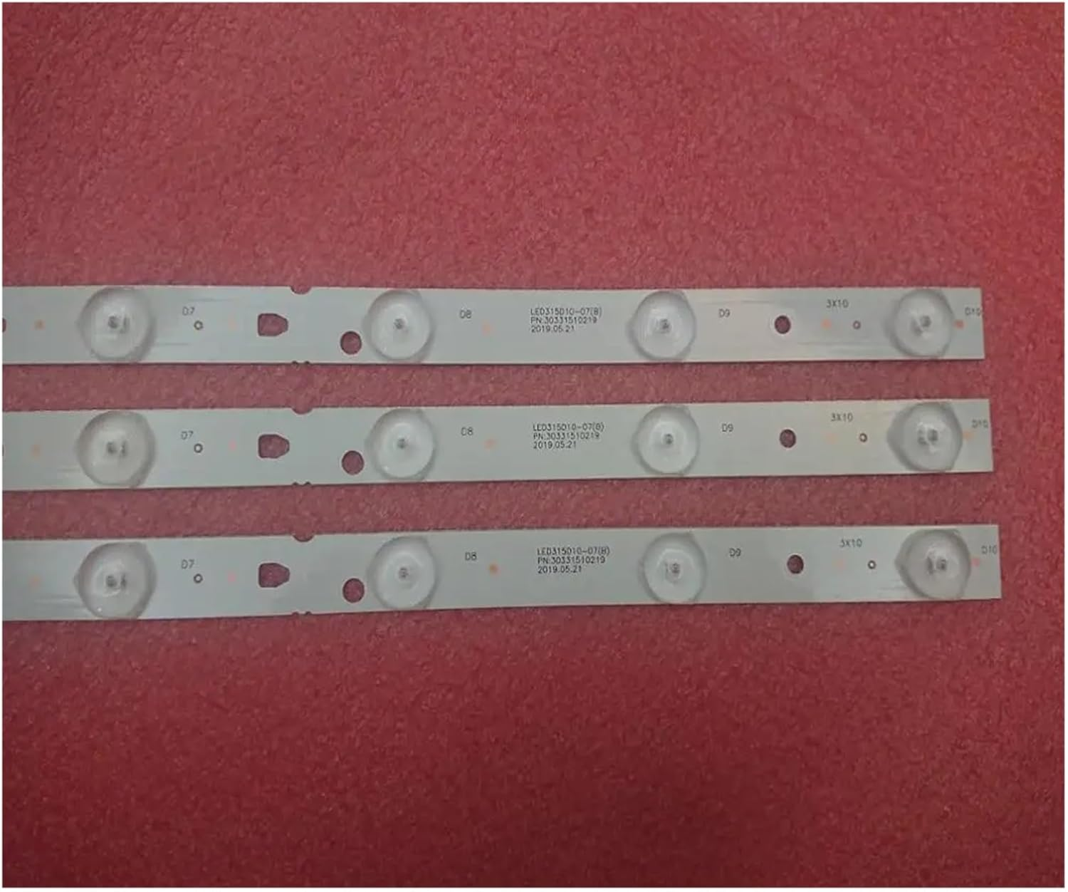 LED Backlight Strip 10LED for Tele.Fun/Ken TF-LED32S41T2 LED315D10-ZC14-07(A)(B) 32PAL535 151020B3 31500MC1 170118B2 31500MA9 (Color : 3Pcs for 1 TV)