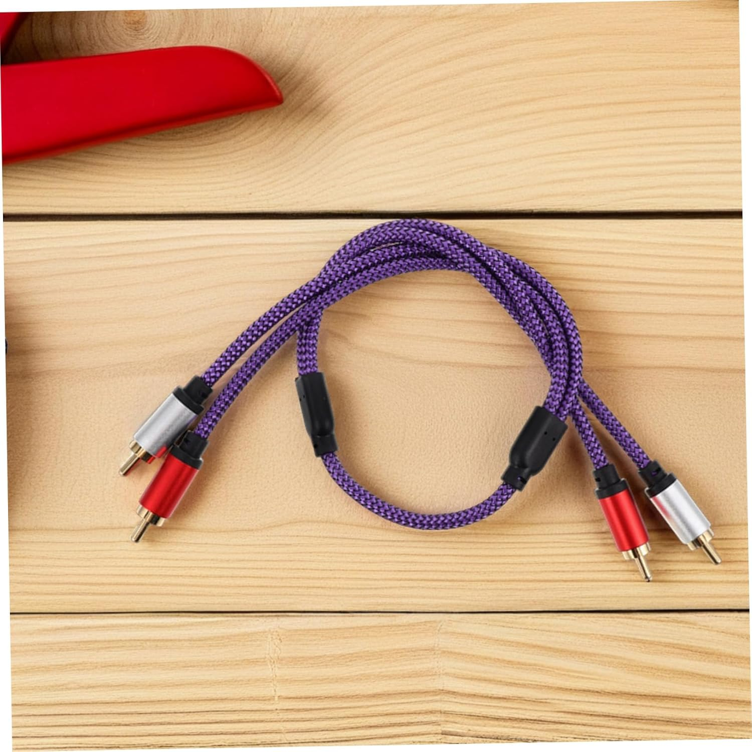 Multi-Device Compatible Cable Audio Cable Extension for Car Audio Home Theater Speakers Plated image number 1