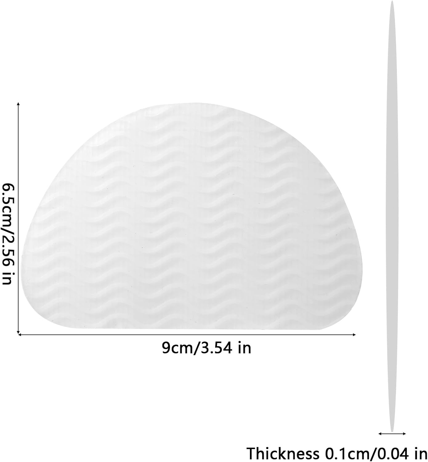 6Pcs Shoe Sole Protector, Transparent Anti-Slip Self-Adhesive Shoe Grip Sole Bottom Guard Stickers for Women High Heels image number 1