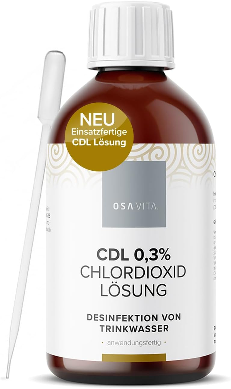 OSAVITA&reg; CDL 0.3% Chlorine Dioxide Solution Ready to Use - Efficacy Test According to EN1276 & EN13623 - Made in Germany (250 Ml) image number 2