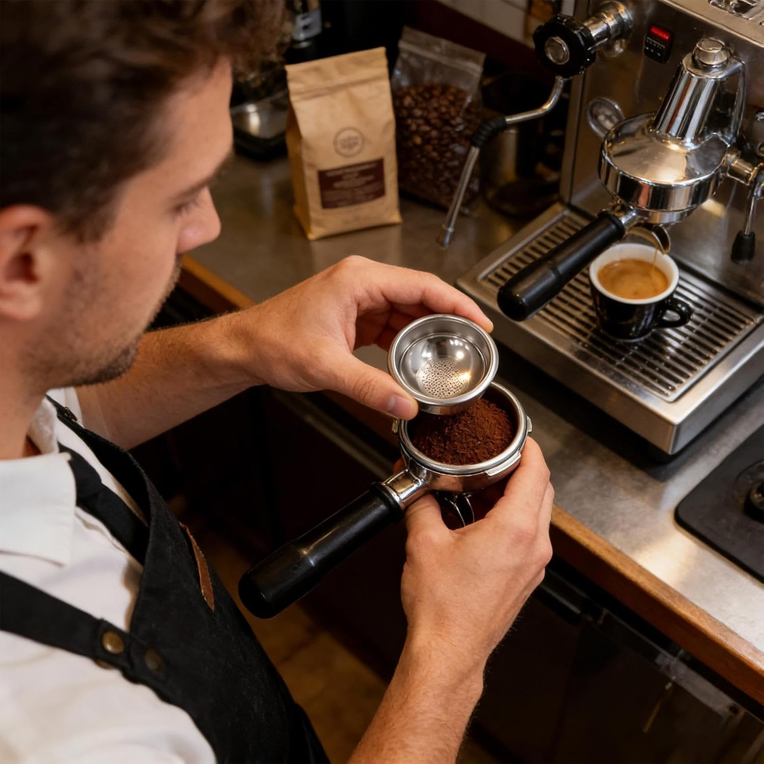 58Mm Portafilter Basket | 58Mm Precision Even Extraction Parts - Stainless Steel Espresso Filter,For Professional Home Enthusiast Cafe Owner Brewing Hobbyist Trainer image number 6