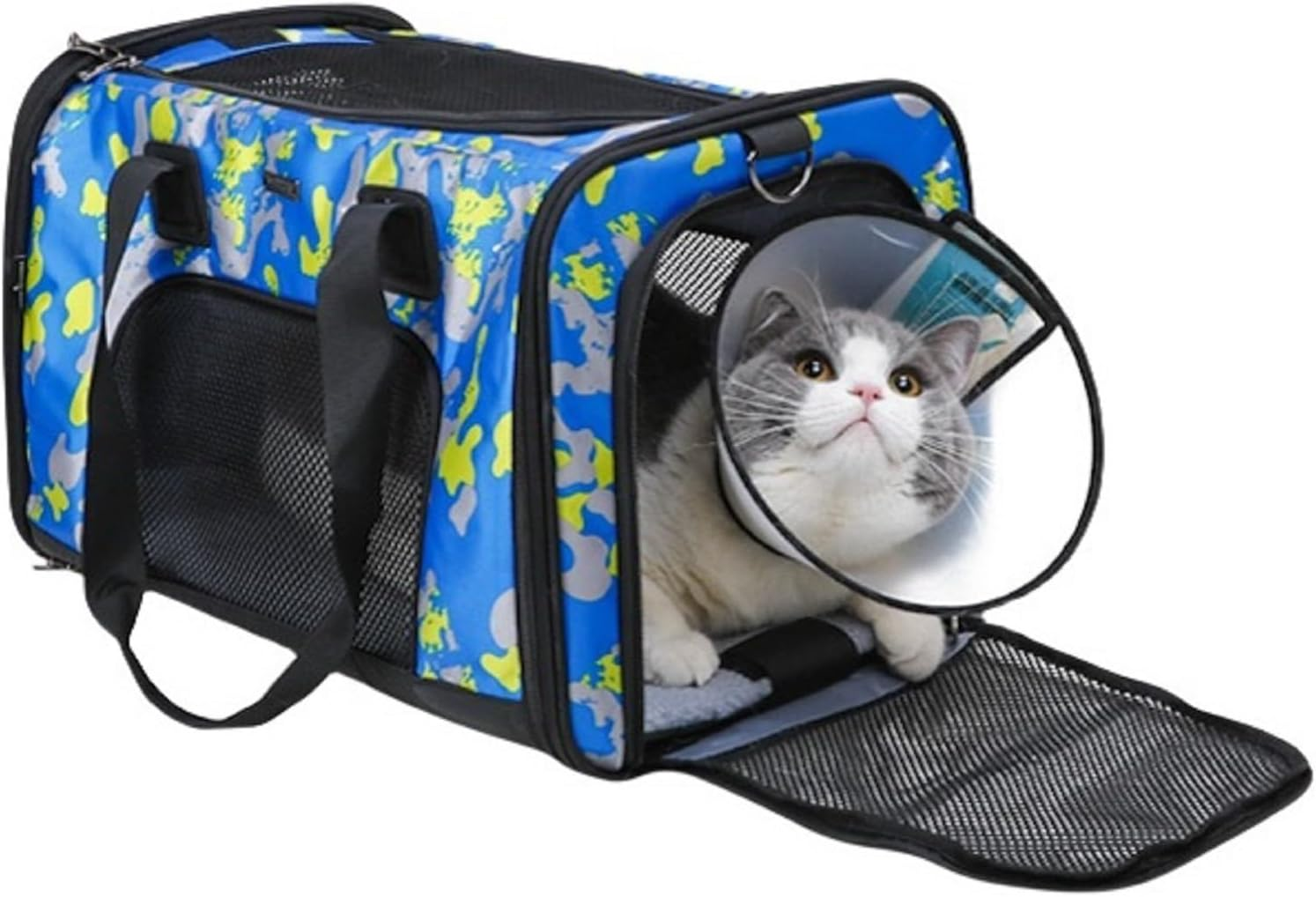 Soft Side Pet Carrier, Cat Carrier Bag, Pet Carrier Bag for Small Dog Cat, Portable Bag Carrier for Small to Medium Cat and Small Dog,Cat Carrier 47L X 31W X 30H Centimetres