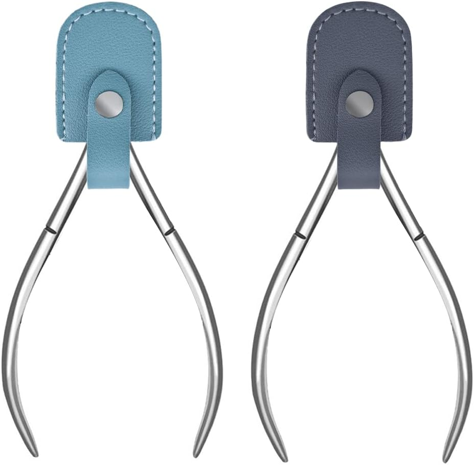 9 Pack Nail Scissors Protective Cover Portable Scissor Pouch Nail Nipper Protector Nail Trimmer Storage Container for Nail Cuticle Scissor Nail Nipper (9 Colors) image number 2