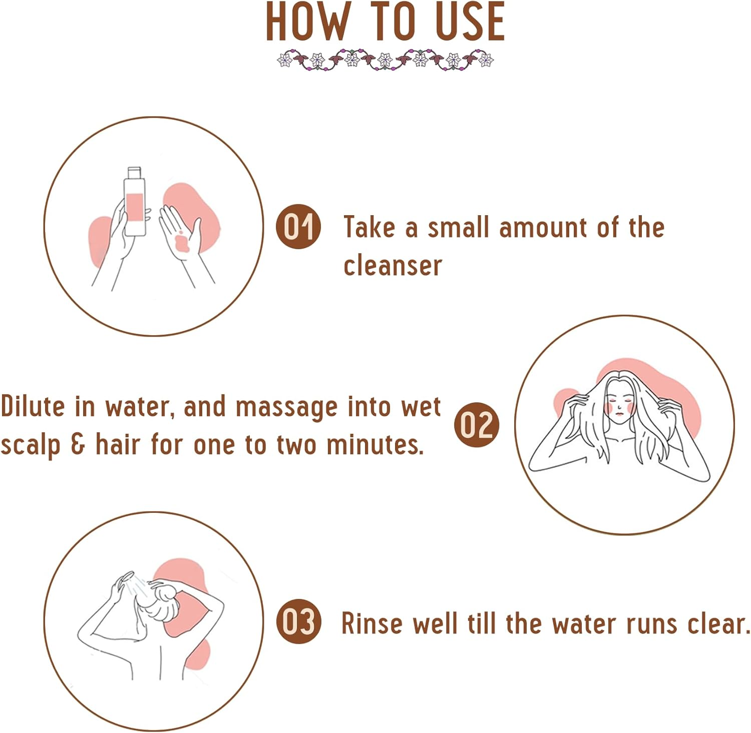 AVIMEE Herbalshakuntala Hair Cleanser anti Dandruff Shampoo | 50Ml | for Silky, Shiny & Smooth Hair | with Aloe Vera, Apple Cider, Rice & Keratin Protein image number 6