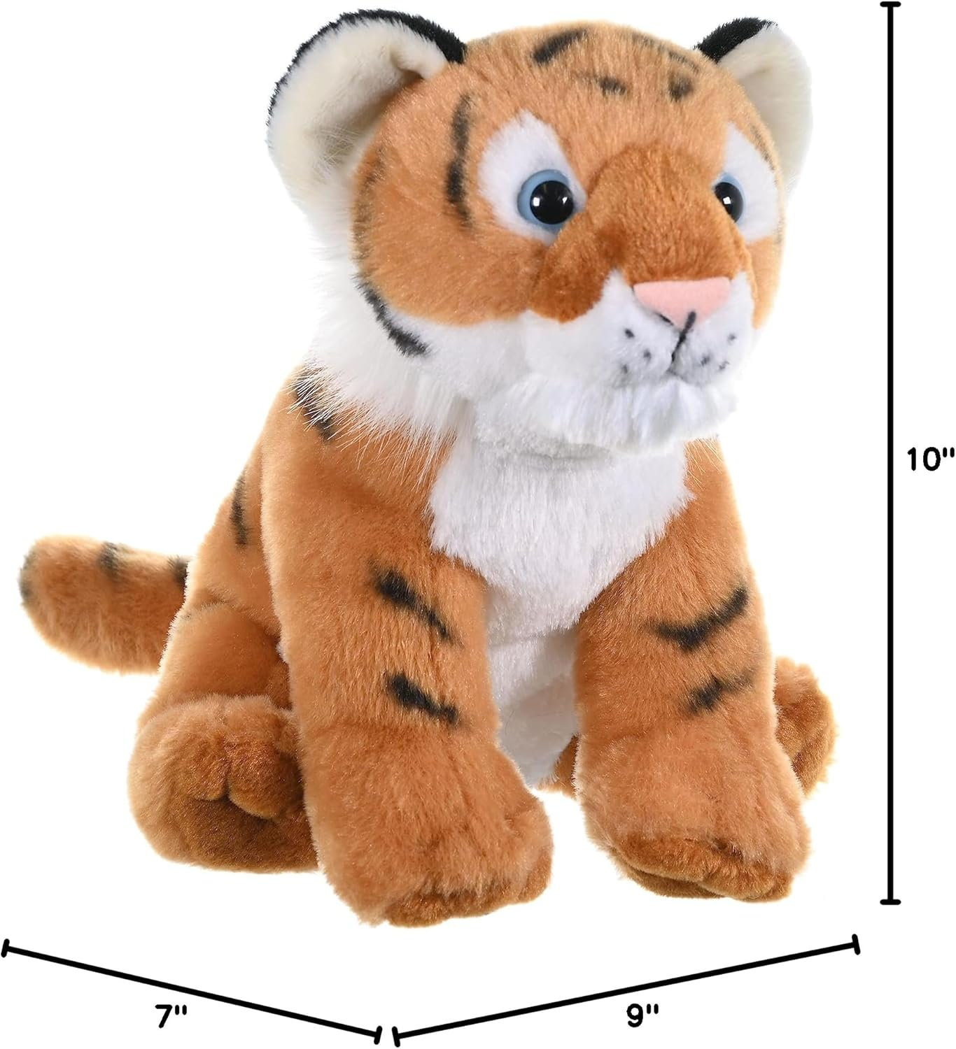 Wild Republic Cuddlekins Tiger Cub, Stuffed Animal, Plush Toy, Gifts for Kids, 12" image number 2
