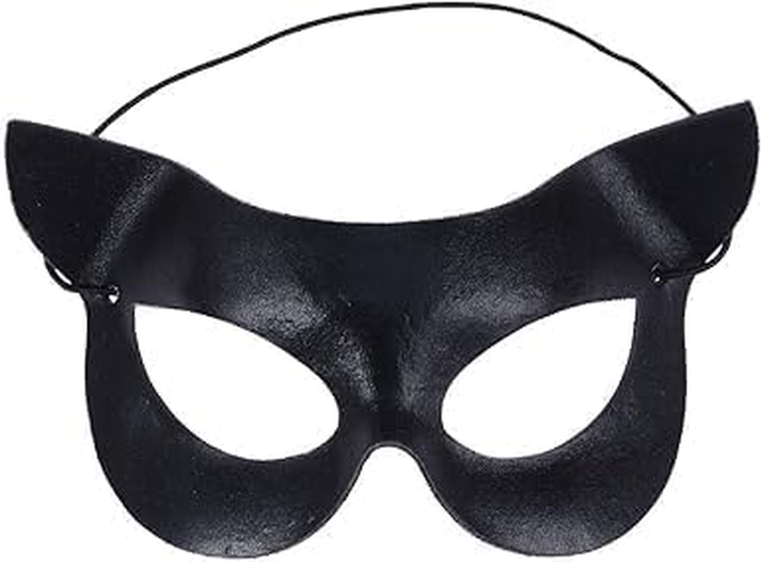 Halloween Costumes Mask,Halloween Masquerade Mask,Cat Eye Half Mask image number 4