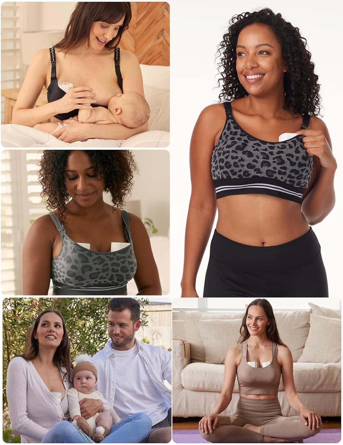 Momcozy Breast Pump Hands-Free S12 Pro, Wearable & Portable Pump with Soft Doublefit Flange 24Mm, 3 Modes & 9 Levels Electric Breast Pump Portable for Easy Pumping, Smart Display (White, 2 Count) image number 2