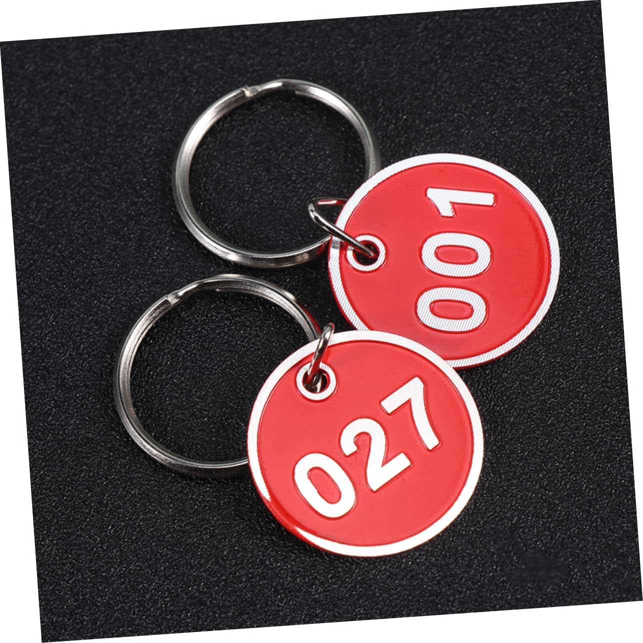 HOOTNEE 50Pcs Metal Number Tags Key Labels Luggage Id Plates for Office Travel and Key Cabinets Numbers for Organizing image number 6