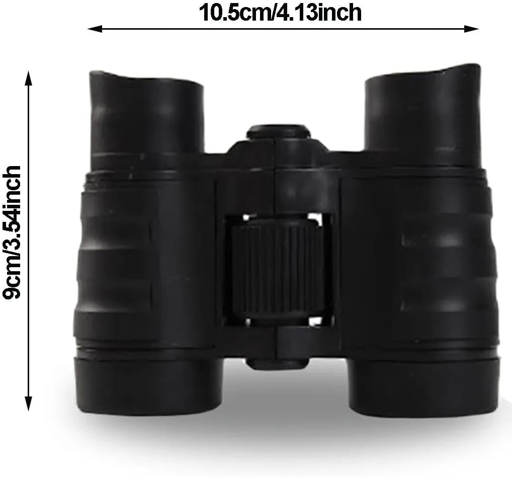 Kids Binoculars for Bird Watching, 4X30 Lightweight Adjustable Binocular for Children, Child Binoculars with Neck Strap, Shockproof Rubber Eyepieces - Boys & Girls (Pink) - Black image number 7