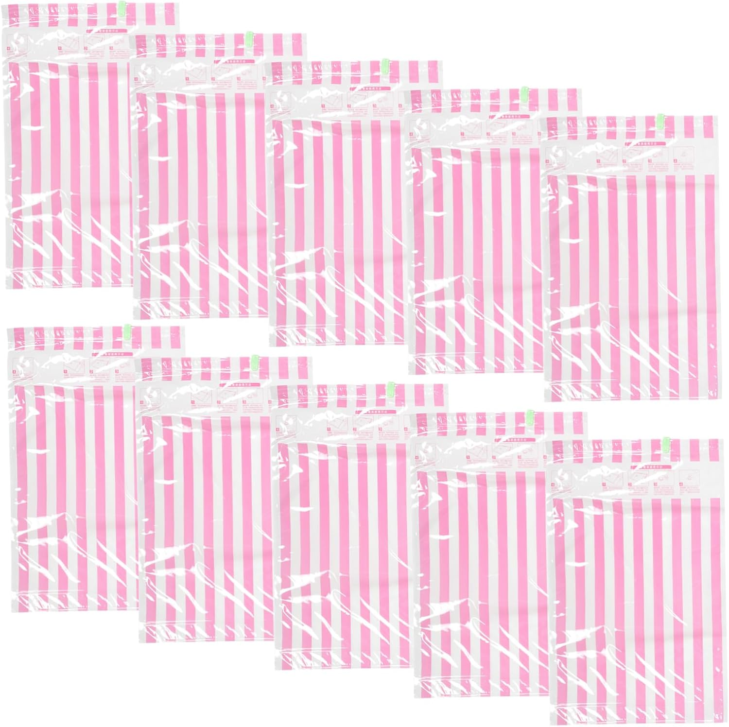 STOBAZA 10Pcs Vacuum Compression Bags for Travel Space Saving Storage Bags Packing Compression for Clothes Garment Travel Clothes image number 1