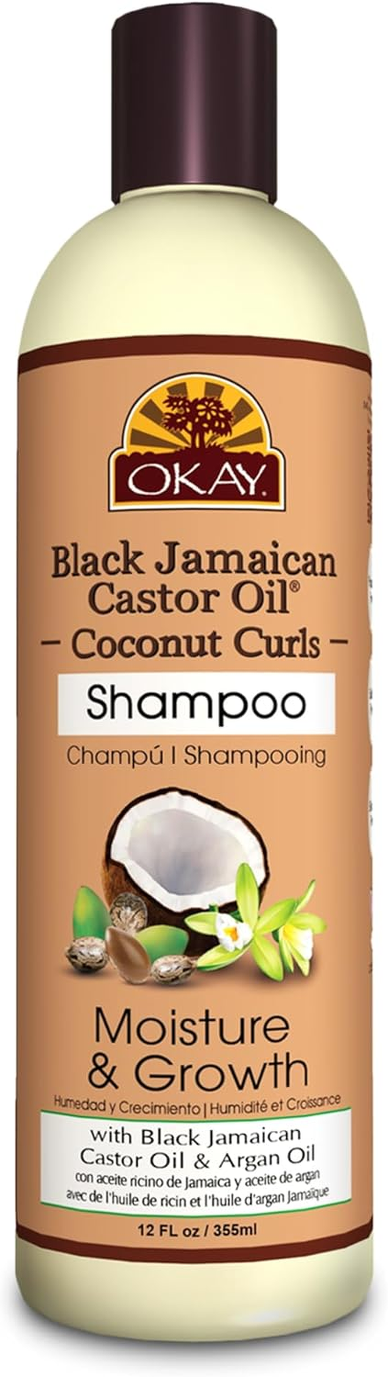 OKAY Pure Naturals OKAY Pure Naturals Black Jamaican Castor Oil & Coconut Shampoo, 12 Ounce, image number 4