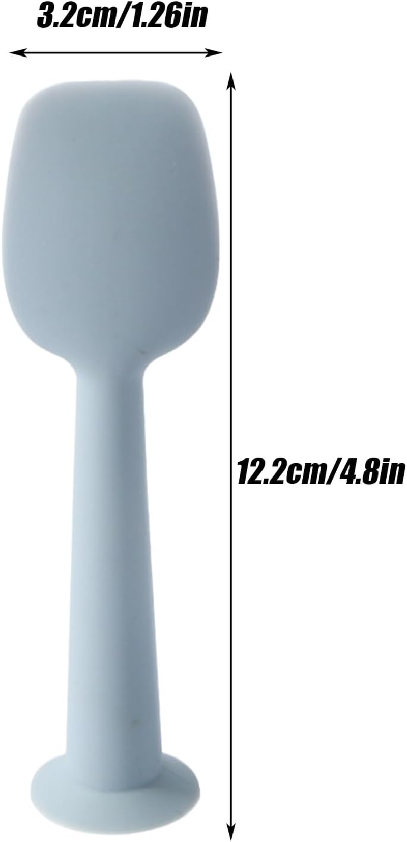 Spatula for Baby Cream, Baby Diaper Spatula with Suction Base, Silicone Soft Paste Applicator Balm Tool for Rash Care Nursery Bath Cheeks image number 3