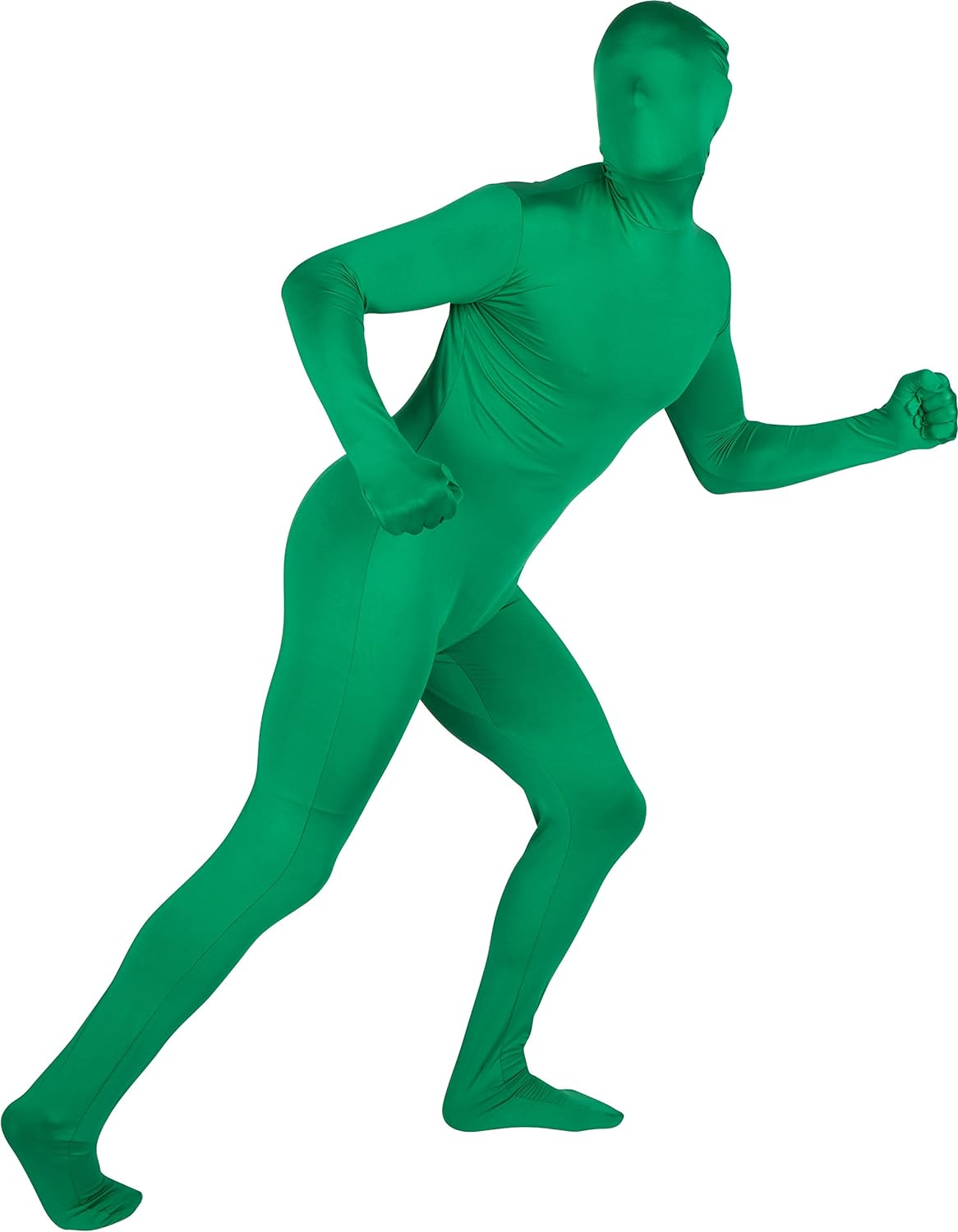 Allures & Illusions Capital Costumes Adult Spandex Second Skin Full Bodysuit Costume (Green) image number 2