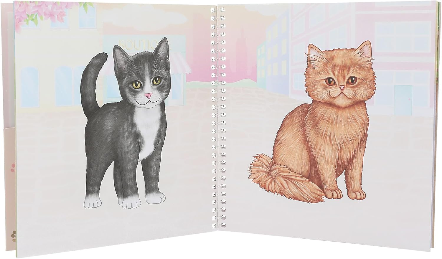 Topmodel 0412965 Dress Me up Kitty Sticker Book image number 2