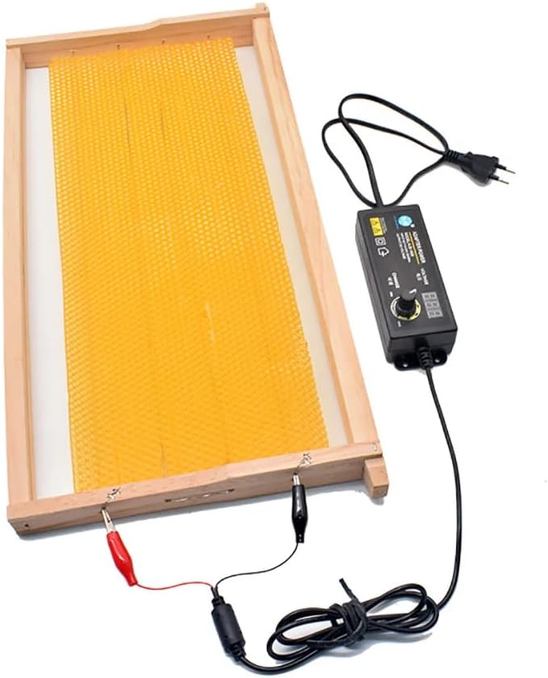 Beekeeping Electric Heating Embedder Frame Digital Display Wire Embedder Beeswax Foundation Installer Temperature Adjustable (Clip Type) image number 3