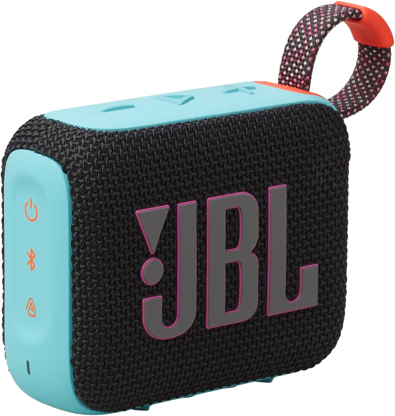 JBL Go 4, Ultra-Portable JBL Pro Sound with Punchier Bass, up to 7 Hours of Playtime plus 2 Hours with Playtime Boost, Waterproof and Dustproof, Multi-Speaker Connection by Auracast, Squad