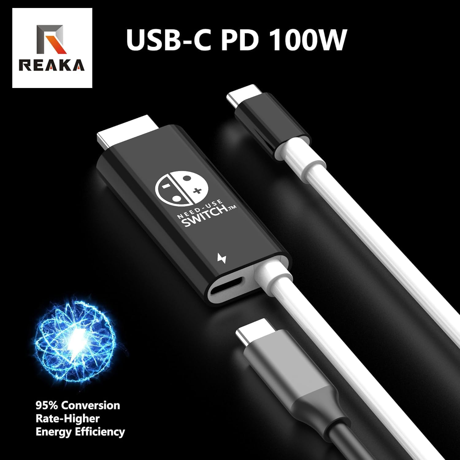 RREAKA Portable Switch Dock USB C to 4K HDMI Conversion Cable for Nintendo Switch/Switch OLED, TV HDMI Adapter Cable Compatible with Nintendo Switch, Steam Deck, Laptop,Tablet, Mobile Phone image number 5