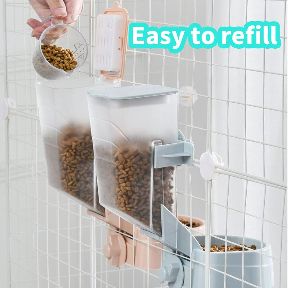 Oncpcare 1L Automatic Rabbit Food Dispenser, Rabbit Food and Water Bowls, Small Pet Feeder with Lid, Great for Rabbits, Ferrets, Cats, Birds image number 5