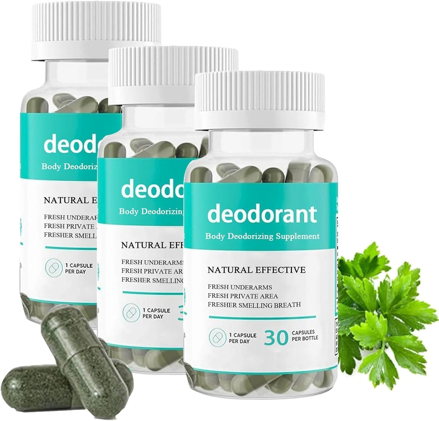 Body Deodorizing Supplement,Deodorant Women,Deodorant Men,Full Body Deodorizer,Stay Fresh from Head to Toe,3Pcs