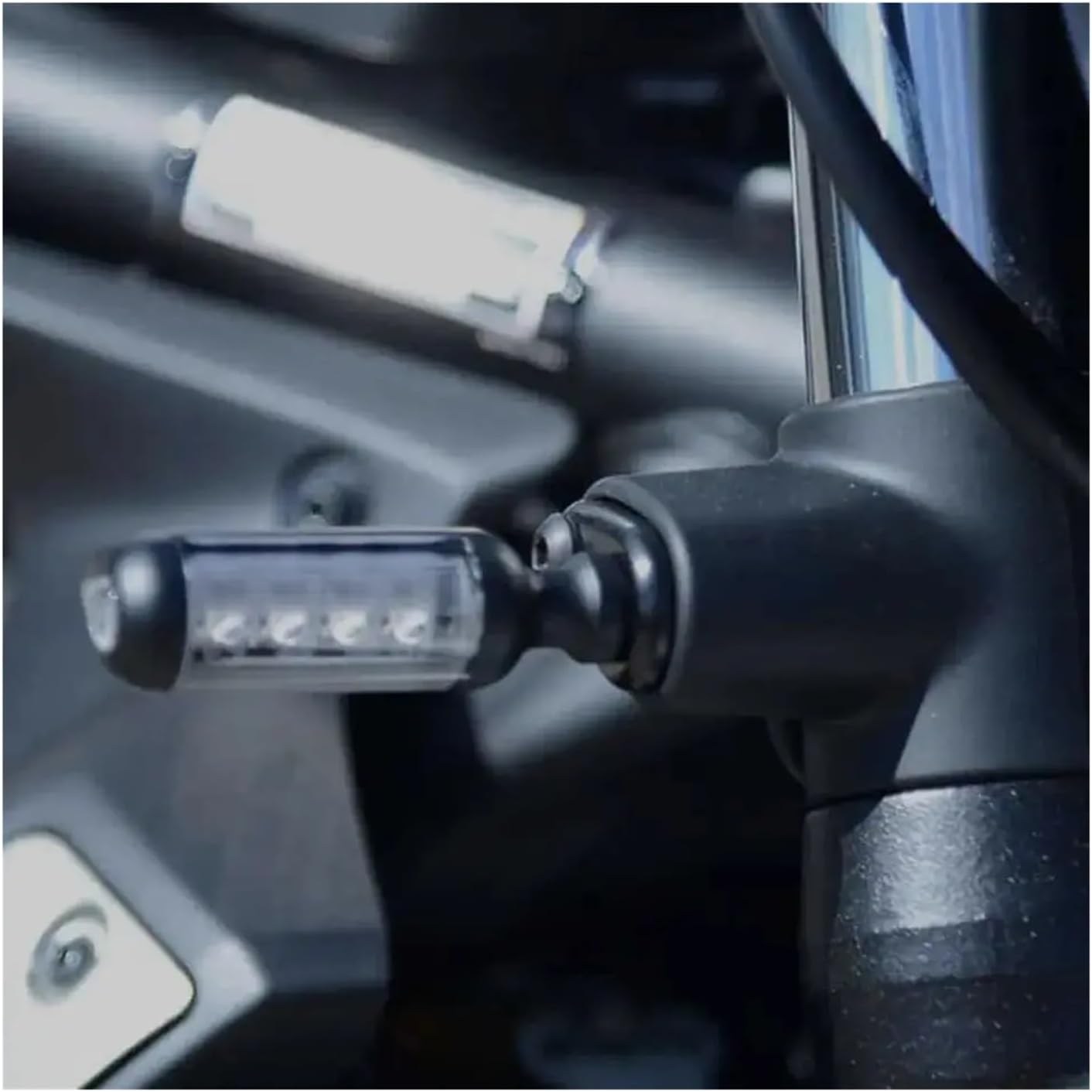 Motorcycle Refit Turn Signals Indicator Adapter Spacers Compatible with Z400 Z650 Z900 Z900RS Z1000 Ninja400 Versys-X300 Versys 650 (Color : Black)