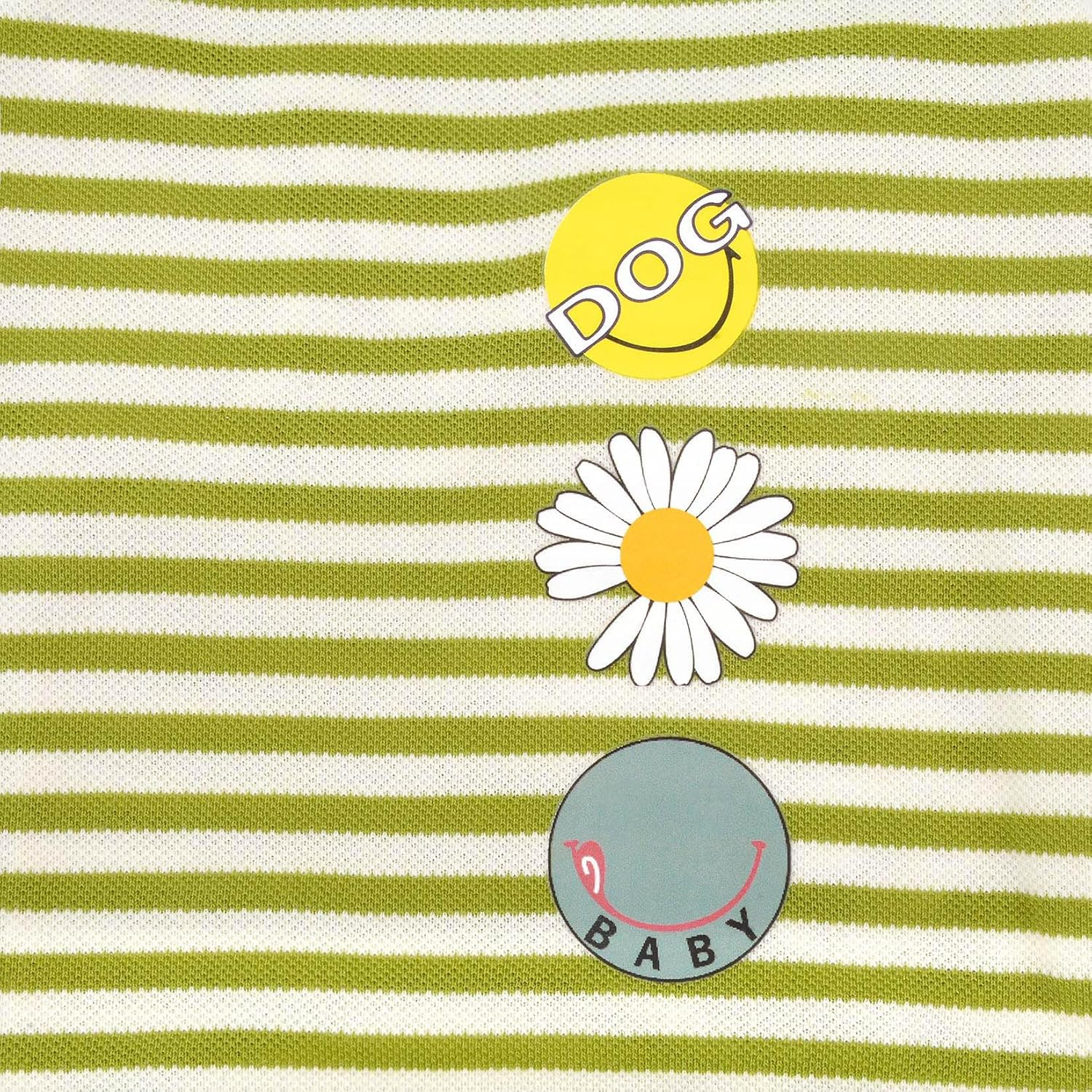 Zunea Dog Shirts for Small Dogs Soft Cotton Summer T-Shirts Striped Puppy Clothes Tee Shirt Sleeveless Vest Pet Girls Boys Tank Top Apparel Chihuahua Clothing for Doggie Cats Green XL image number 4