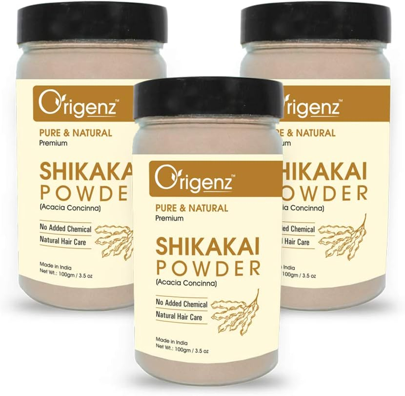 Origenz Premium Shikakai Powder for Healthy Hair 100Gm (Pack of 3)