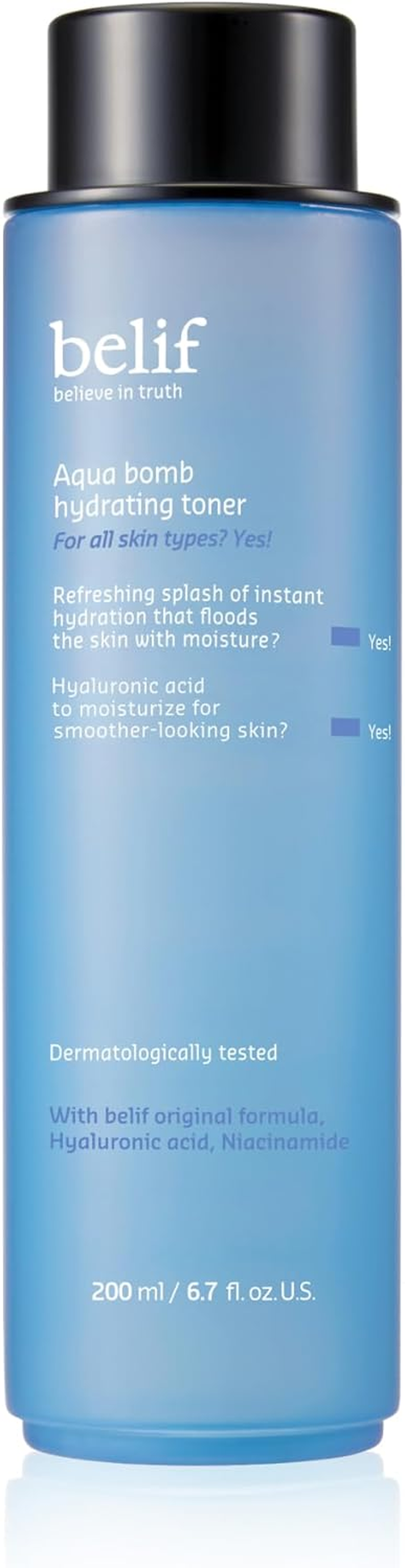 Belif Aqua Bomb Hydrating Toner with Hyaluronic Acid| Good for Dryness and Uneven Texture | Hydrating| for Normal, Dry, Combination, Oily Skin Types image number 4
