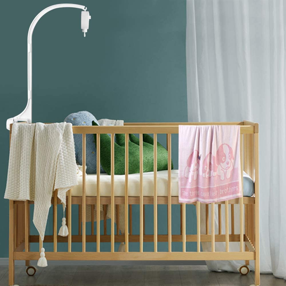 25 Inch Baby Musical Crib Mobile Bed Bell Holder Infant Bed Decoration Toys Rotating Music Box Nut Screw Arm Bracket image number 5