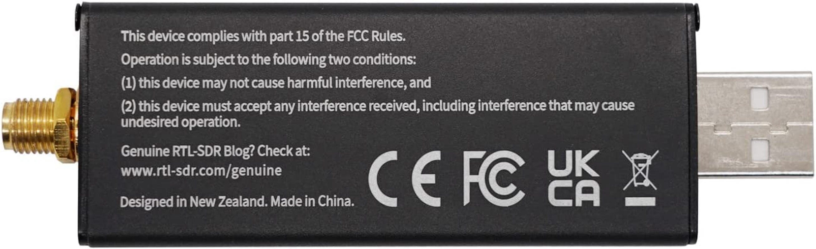 RTL-SDR Blog V4 R828D RTL2832U 1PPM TCXO HF Bias Tee SMA Software Defined Radio with Dipole Antenna Kit, RTLSDR_V4_WITH_ANTENNA