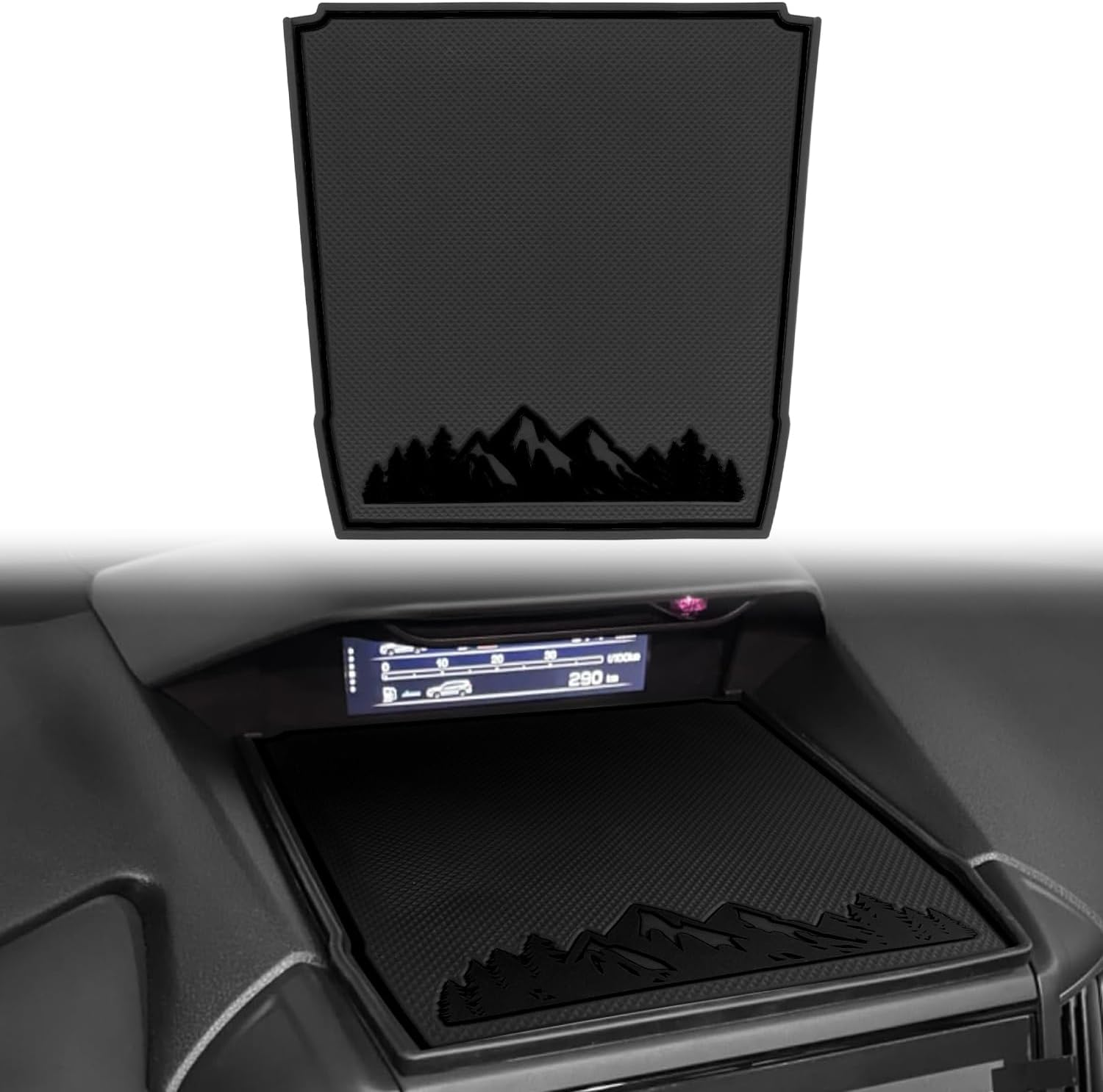 MOCHENT Dashboard Mats for Subaru Crosstrek Accessories 2023-2018, Forester 2019-2024, Impreza 2018-2023, Interior Non-Slip Dash Mat Pad Liner (Orange)