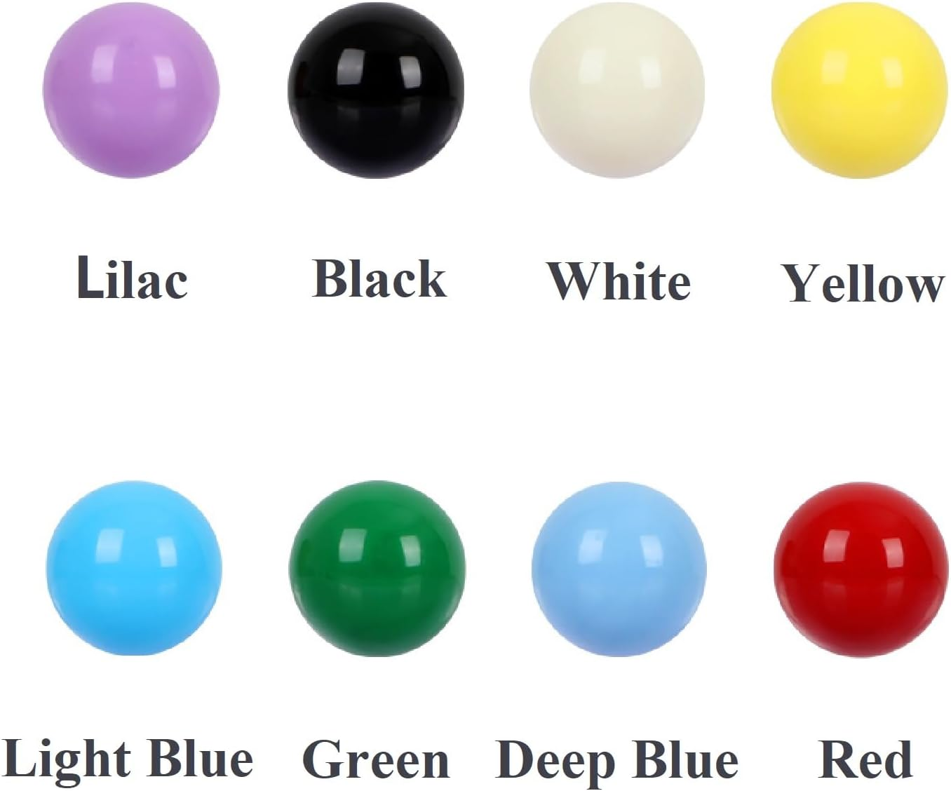 Replacement Marbles, 80Pcs Solid Color Balls for Chinese Checkers, Aggravation, Marble Run (14Mm/8 Colors) image number 6