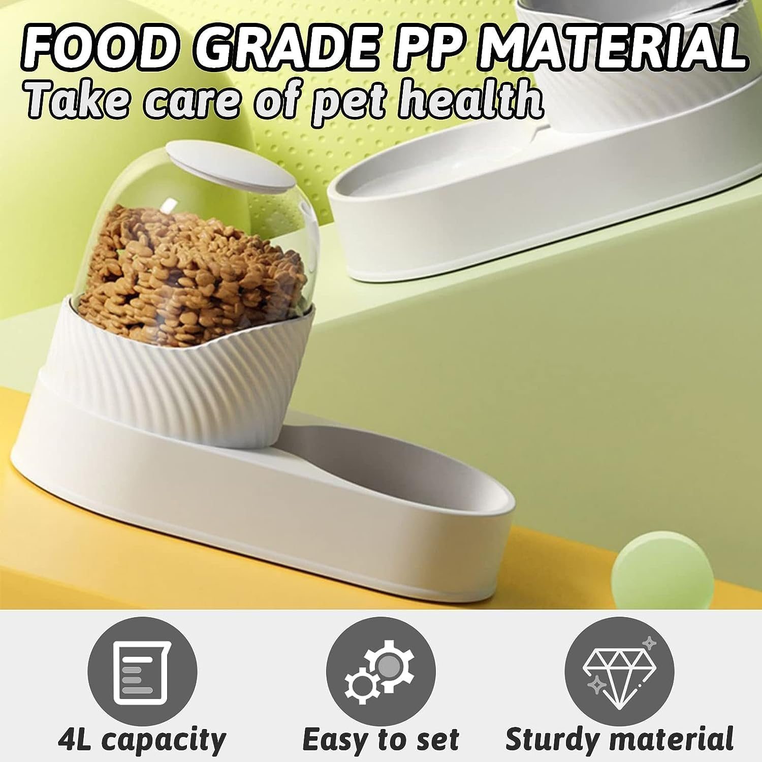 Kathson Automatic Cat Feeder (Green) image number 4