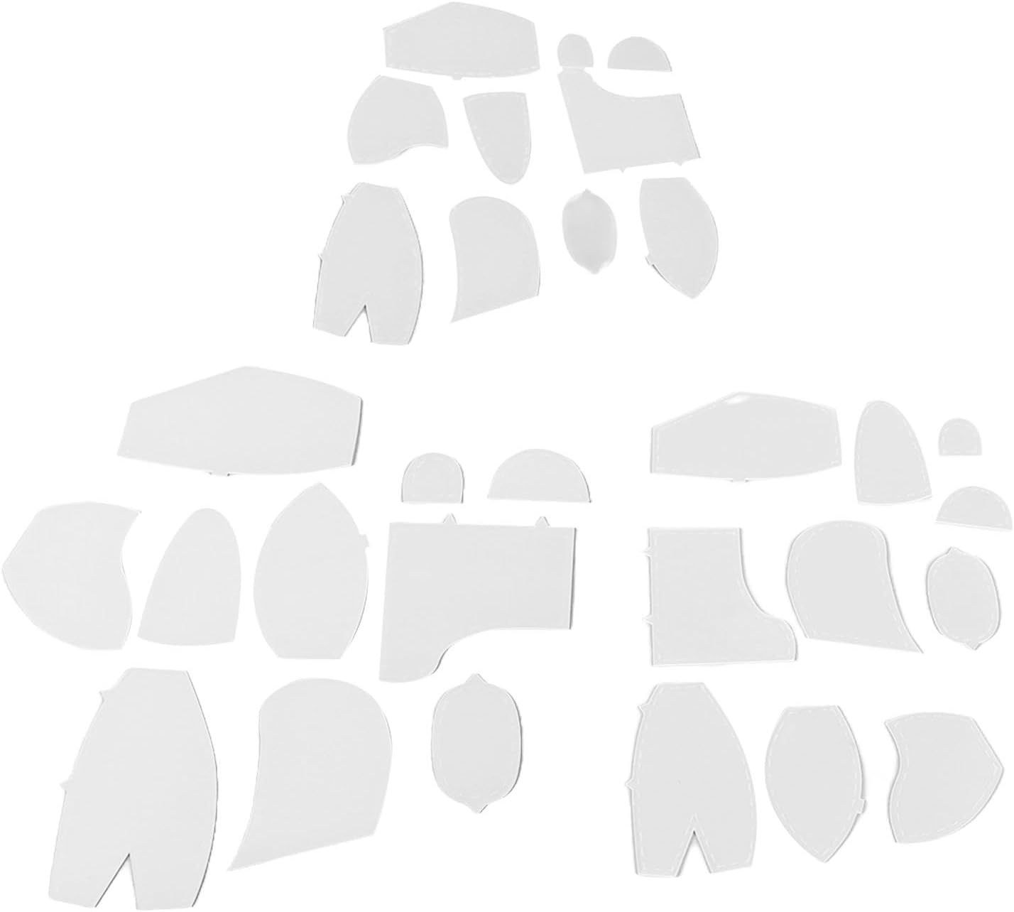 Memory Bear Template Ruler, Meaningful Art Craft Bear Sewing Template, Easy to Use, 30 Pieces Acrylic for Kindergarten image number 2